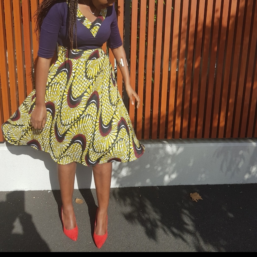 Women's African Print Custom Summer Dress ☀️ - Picture 2 of 6